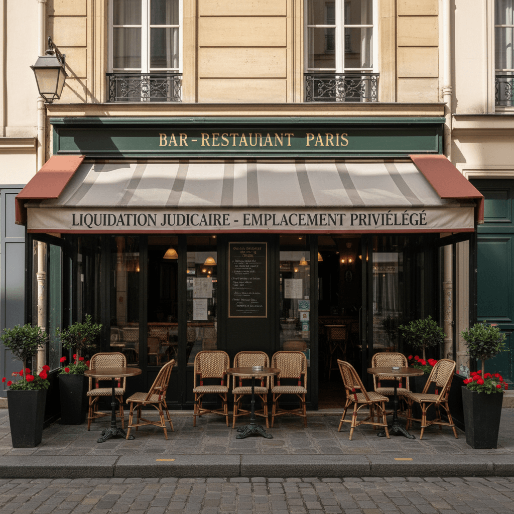 Bar-Restaurant à Paris - Emplacement Privilégié en liquidation judiciaire