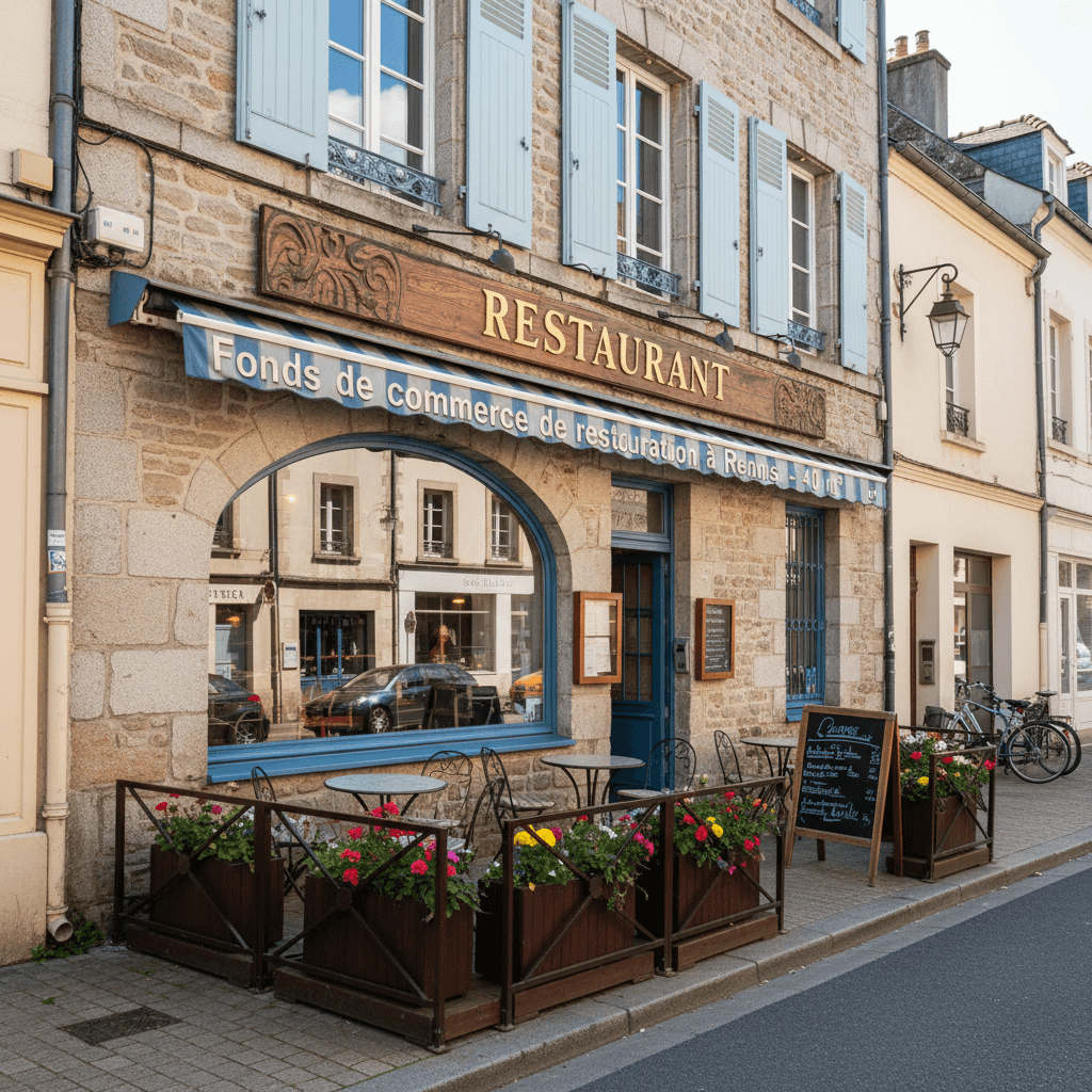 Restaurant 40m² à Rennes : terrasse