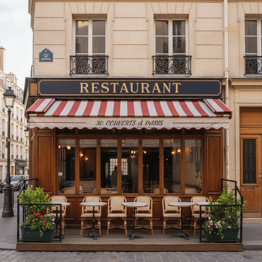 Restaurant 30 couverts à Paris : extraction - cuisine équipée