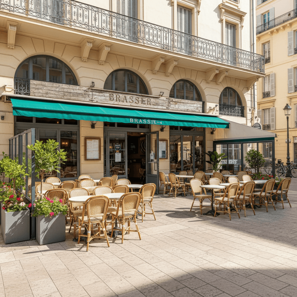 Bar-brasserie 140m² à Nice : terrasse - licence IV