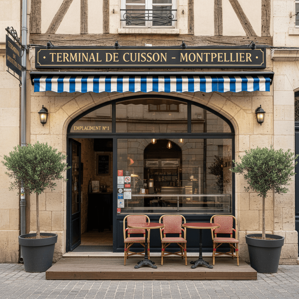 Fast-food 106m² à Montpellier : terrasse - licence IV