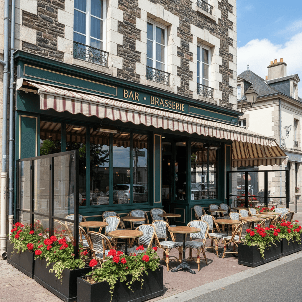 Bar-brasserie 109m² à Clermont-Ferrand : terrasse - licence IV