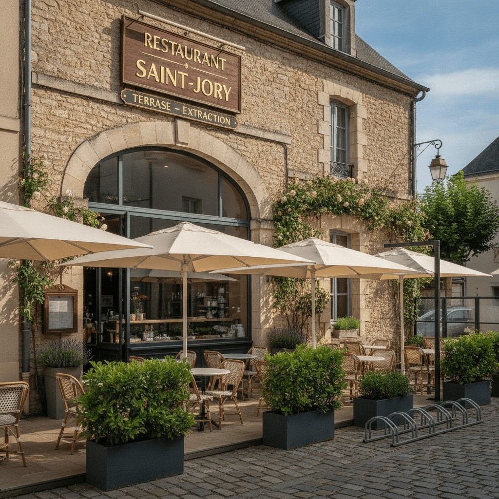 Restaurant 120m² à Saint-Jory : terrasse - extraction - Image 1