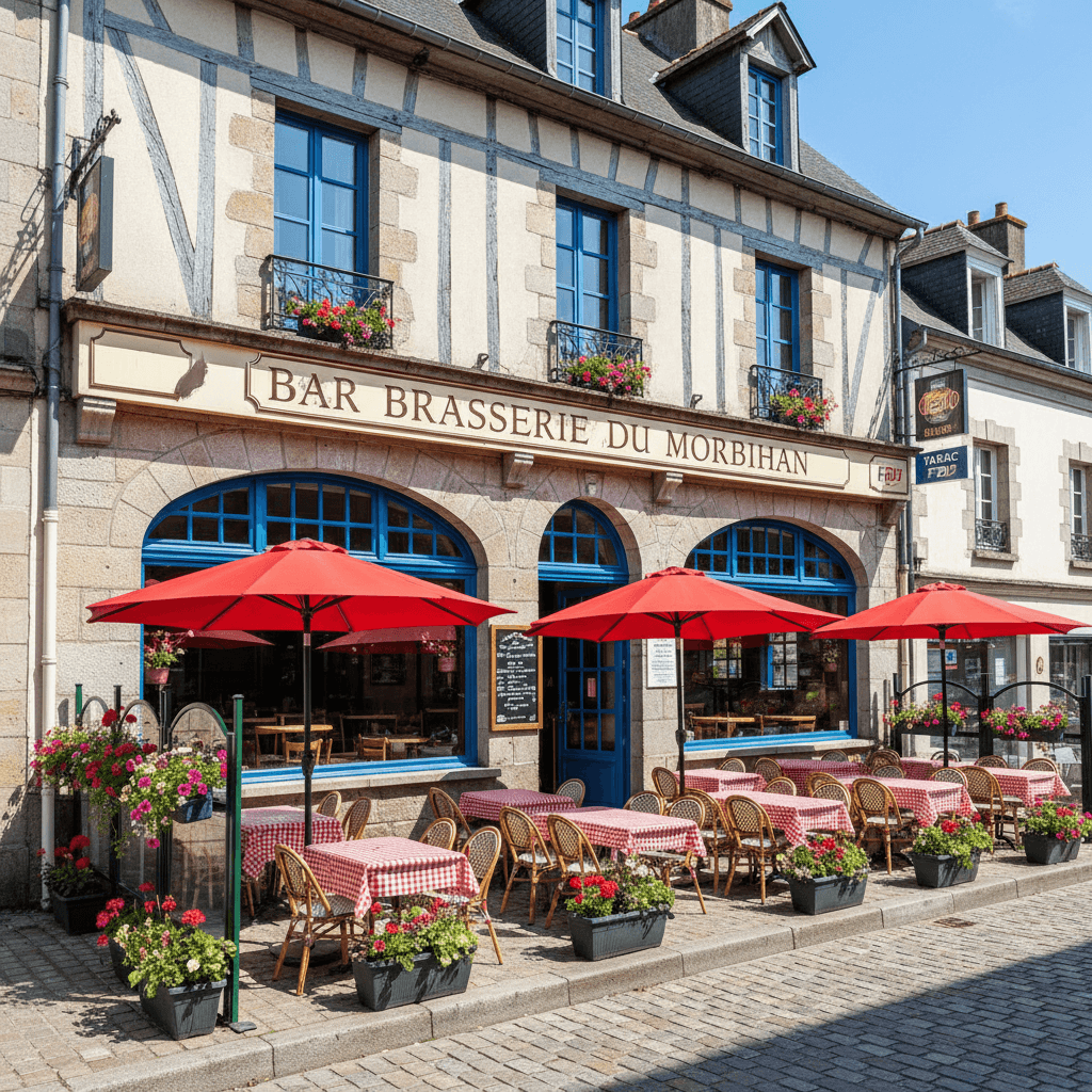 Bar-brasserie à Le Faouët : terrasse - licence IV - Image 1