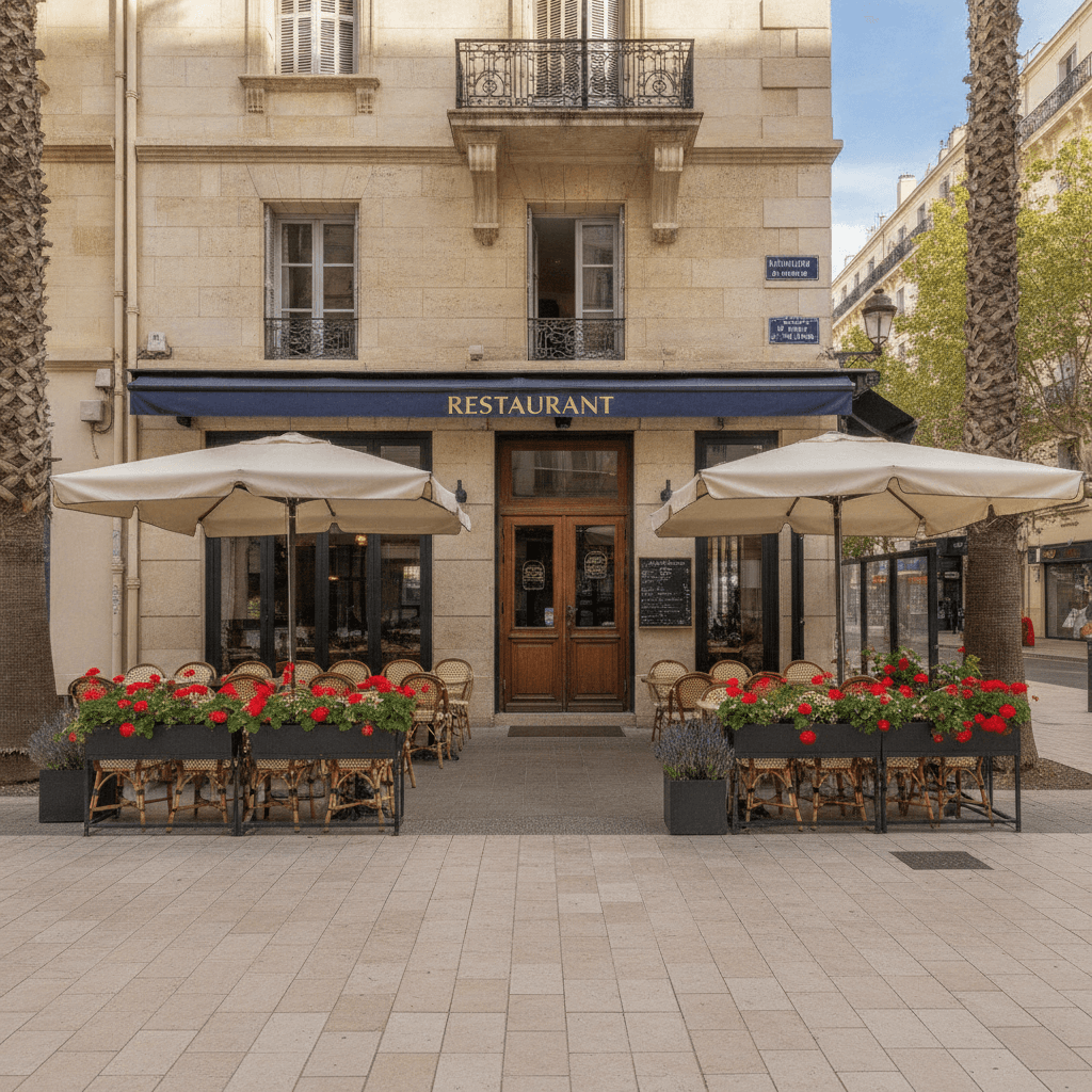 Restaurant 301m² à Marseille : terrasse - licence IV