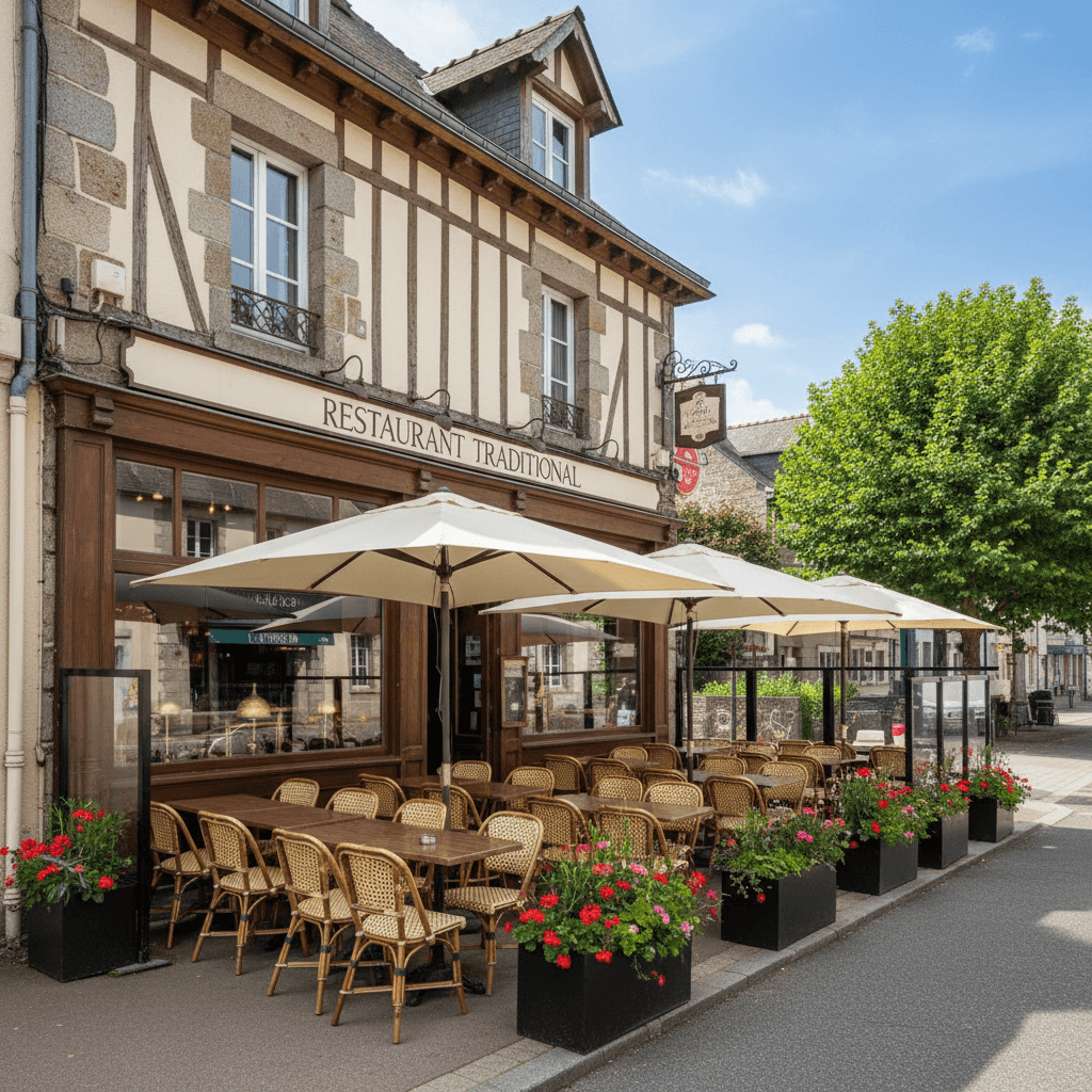 Restaurant à Saint-Brieuc : terrasse - licence IV - Image 1
