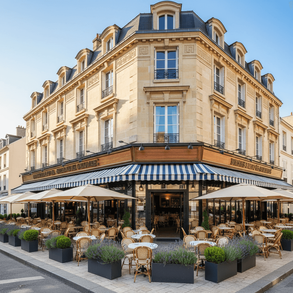 Restaurant 60 couverts à Issy-les-Moulineaux : terrasse - extraction - Image 1