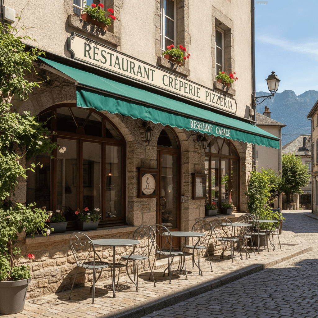 Restaurant à Argelès-Gazost : terrasse - licence IV - Image 1