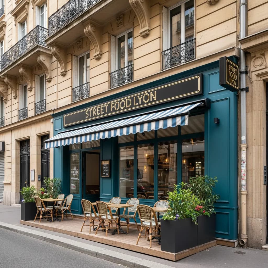 Fast-food à Lyon : terrasse - licence IV - Image 1