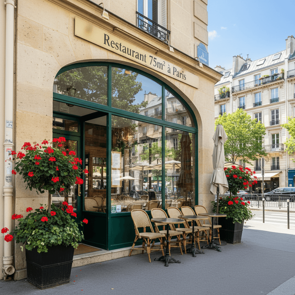 Restaurant 75m² à Paris : extraction en liquidation judiciaire
