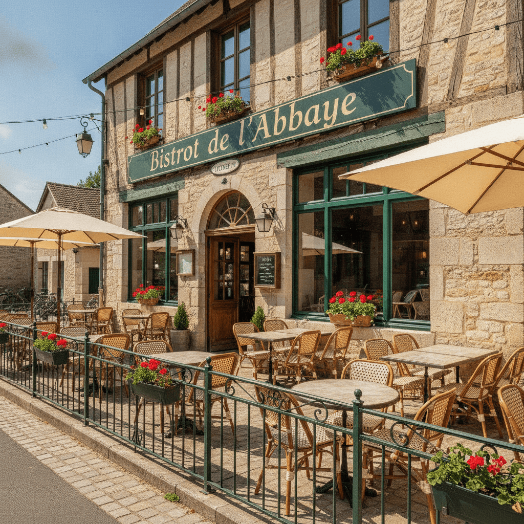 Restaurant à Plaimpied-Givaudins : terrasse - licence IV - Image 1