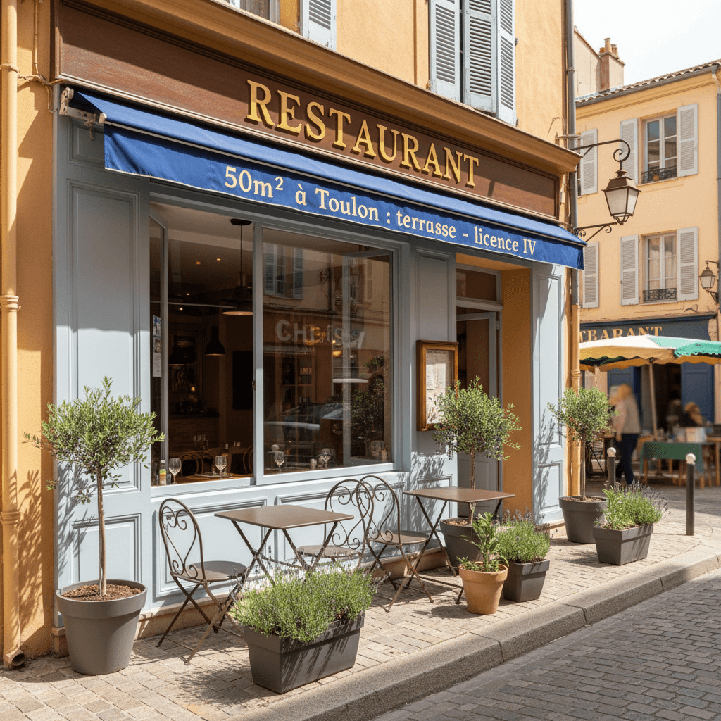 Restaurant 50m² à Toulon : terrasse - licence IV - Image 1