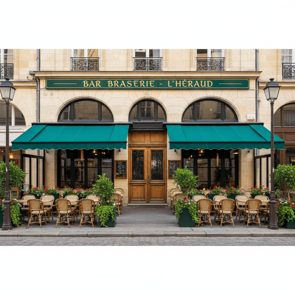 Bar-brasserie 500m² à Bordeaux : terrasse - licence IV