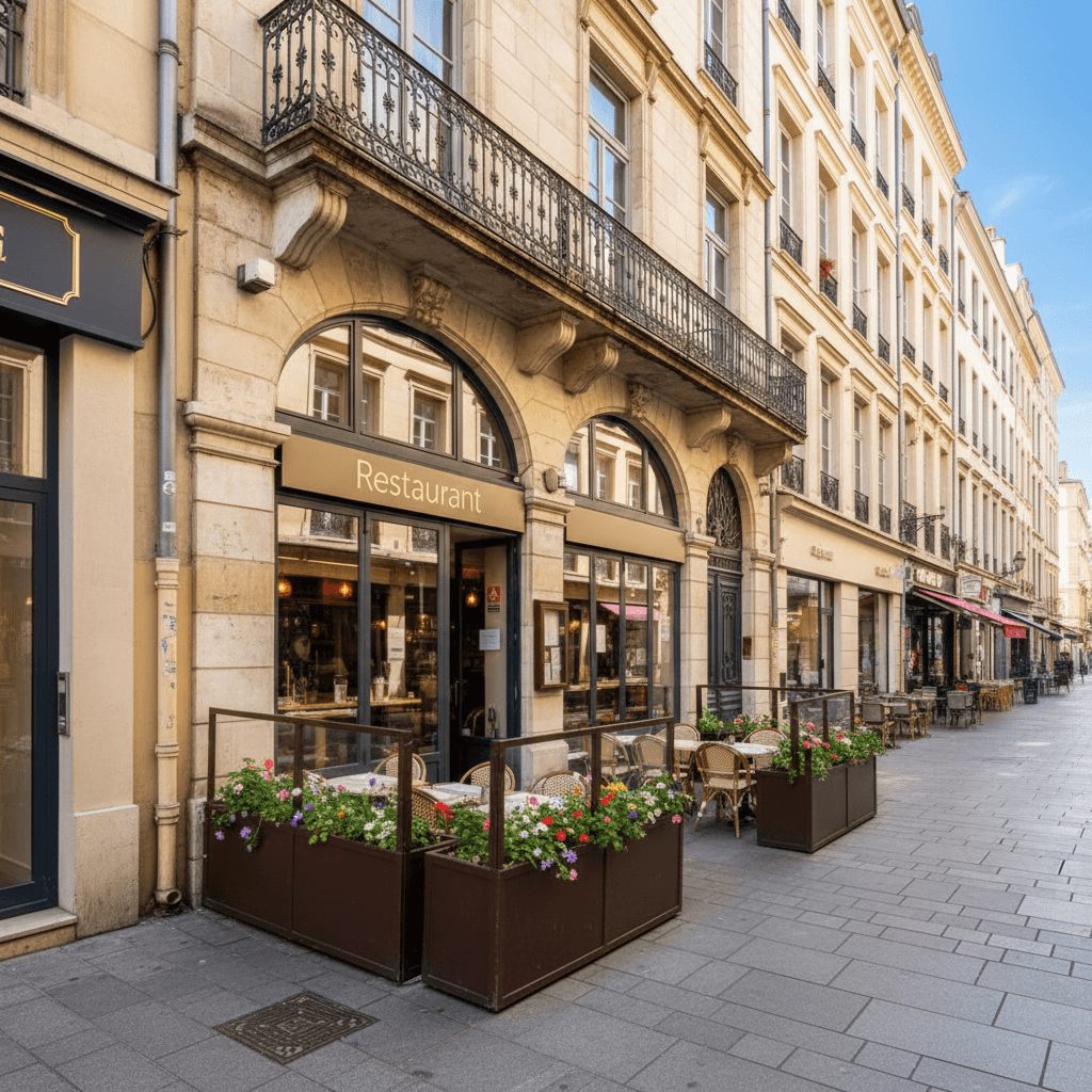 Restaurant 55m² à Lyon : extraction