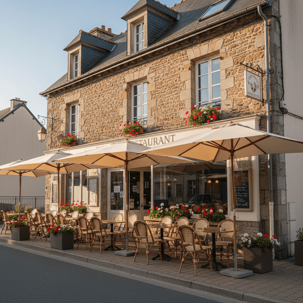 Restaurant 110m² à Loudéac : terrasse - licence IV - Image 1
