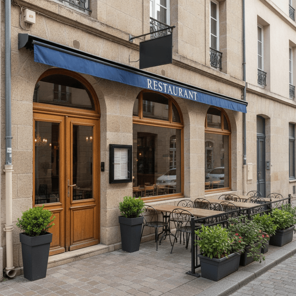 Restaurant 270m² à Nantes : terrasse - licence IV