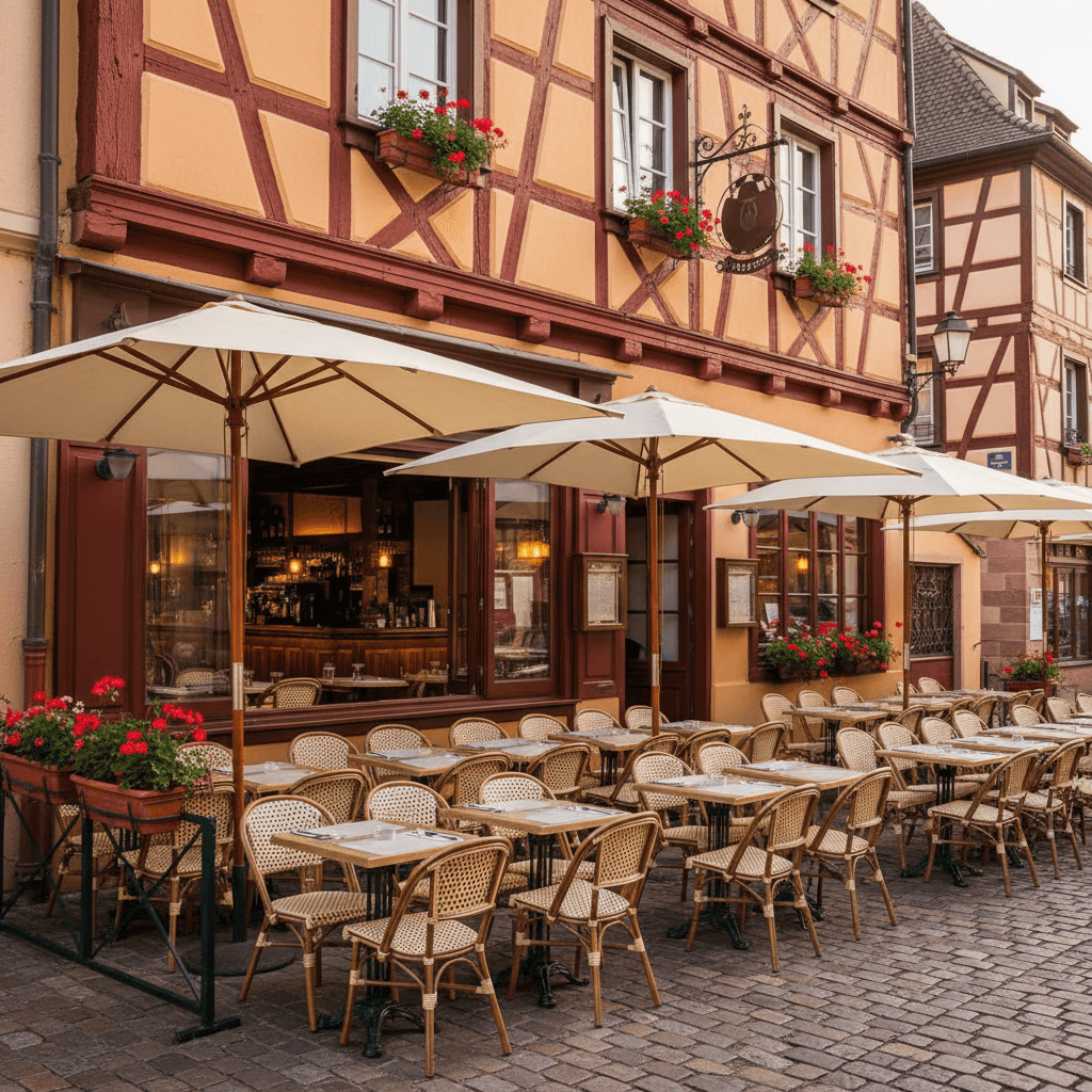 Restaurant à Strasbourg : terrasse - licence IV