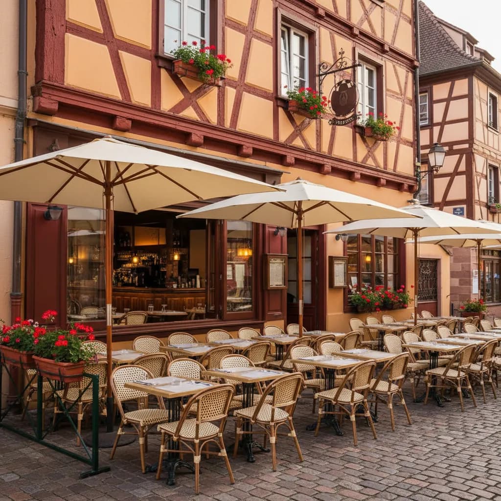 Restaurant à Strasbourg : terrasse - licence IV - Image 1