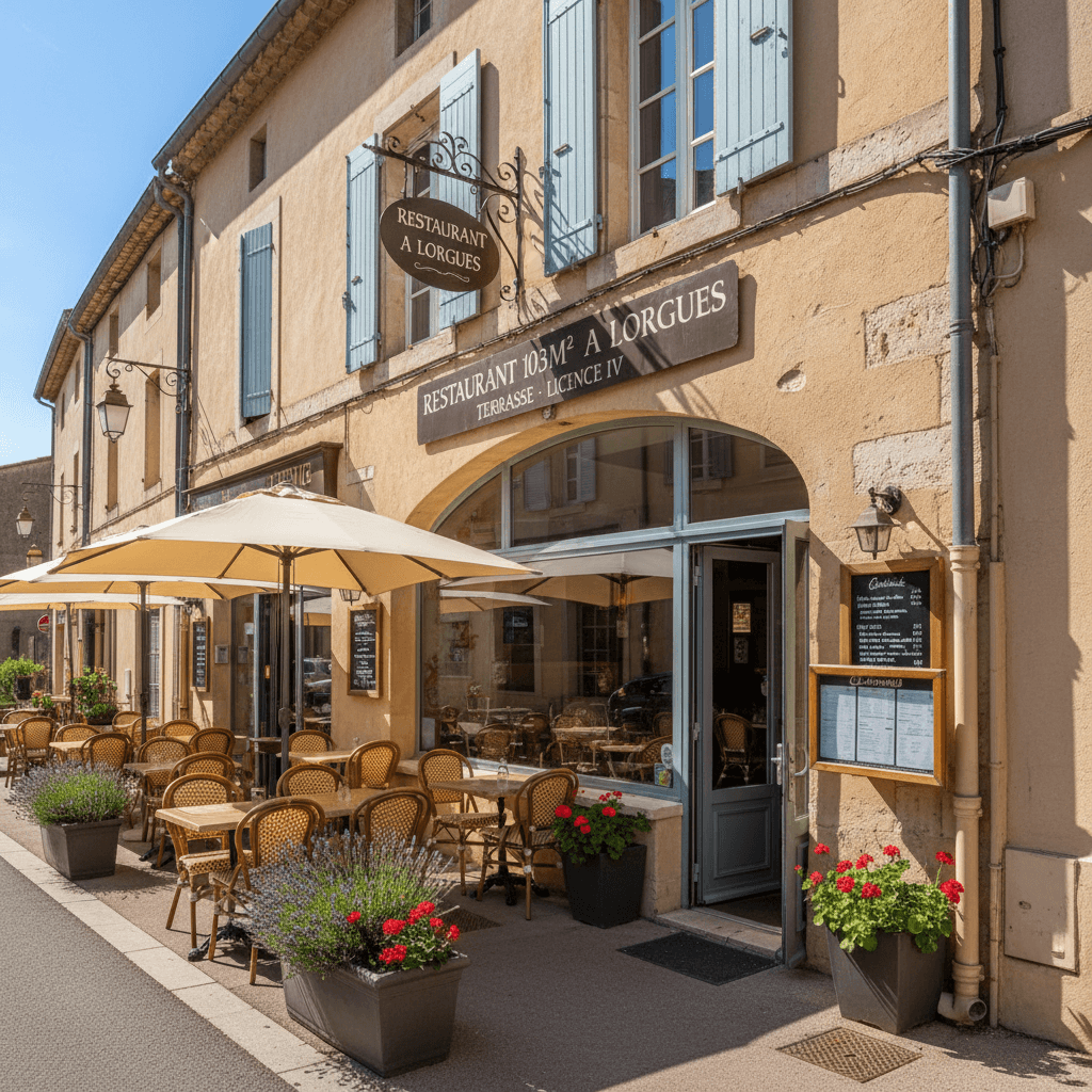 Restaurant 103m² à Lorgues : terrasse - licence IV - Image 1