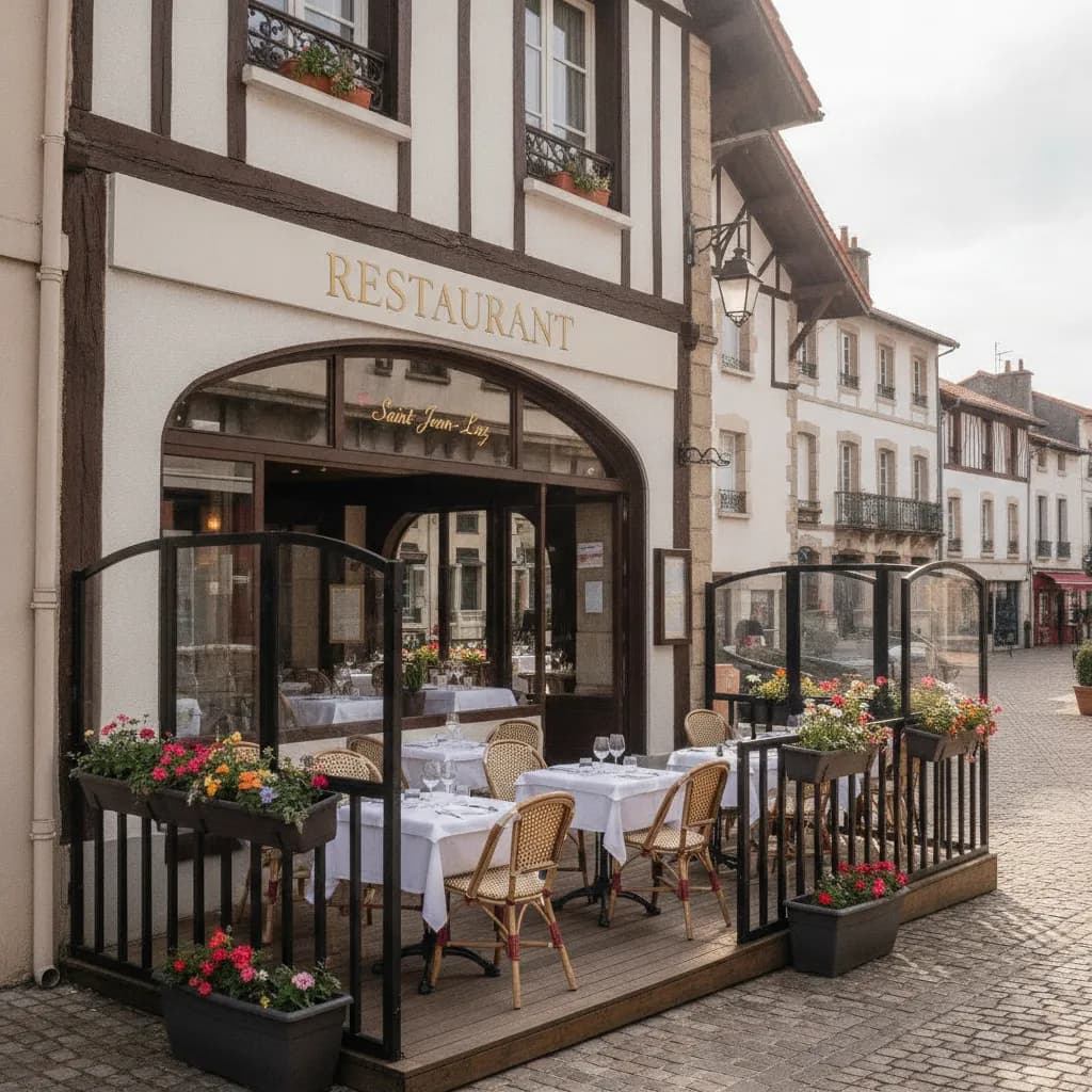 Restaurant 45m² à Saint-Jean-De-Luz : terrasse - Image 1