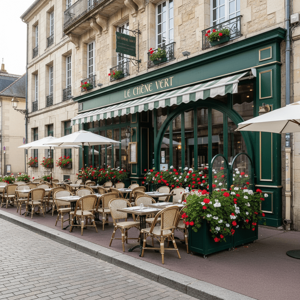 Restaurant à Mont-De-Marsan : terrasse - extraction - Image 1