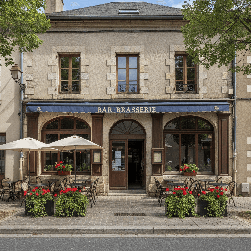 Bar-brasserie 200m² à Villerest : terrasse - licence IV - Image 1