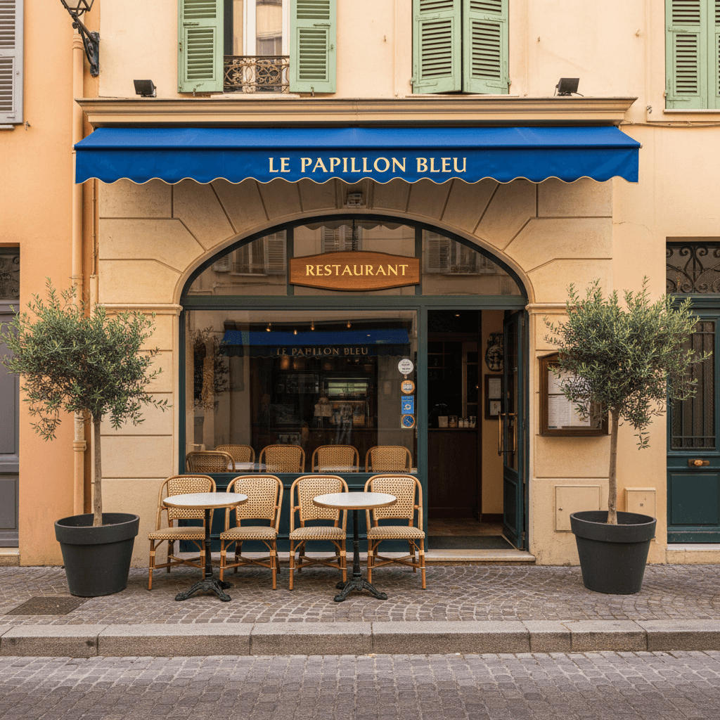 Restaurant à Nice : terrasse - licence IV