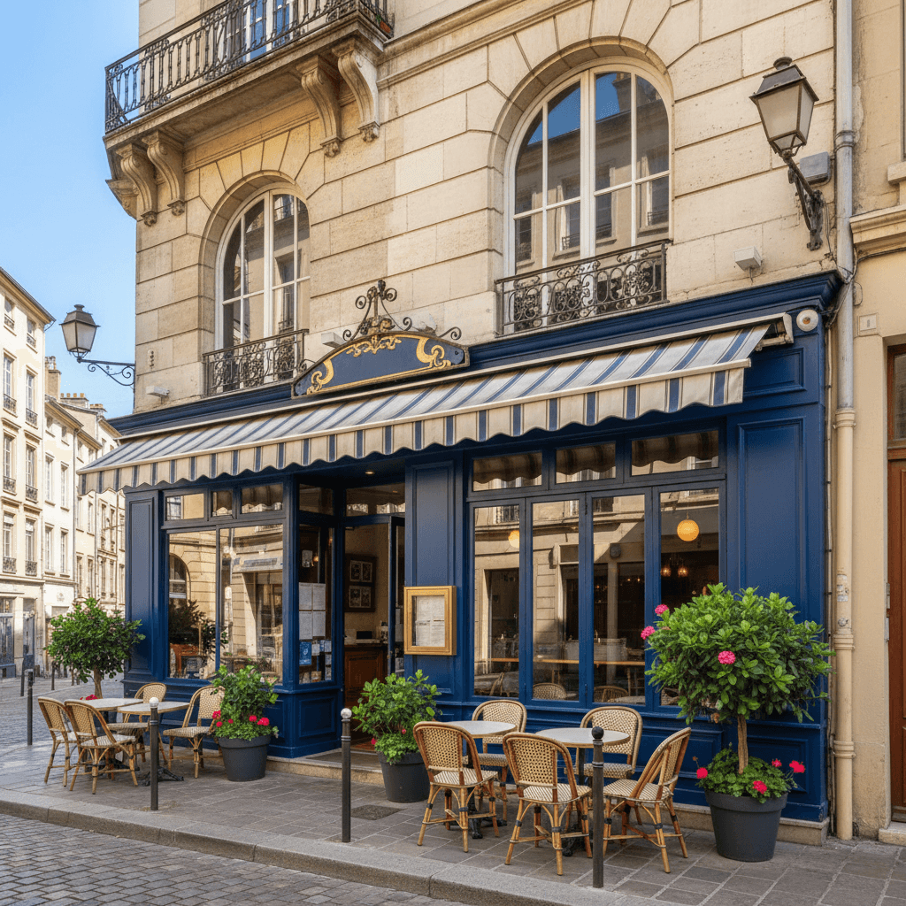 Restaurant 214m² à Lyon : terrasse - extraction - Image 1