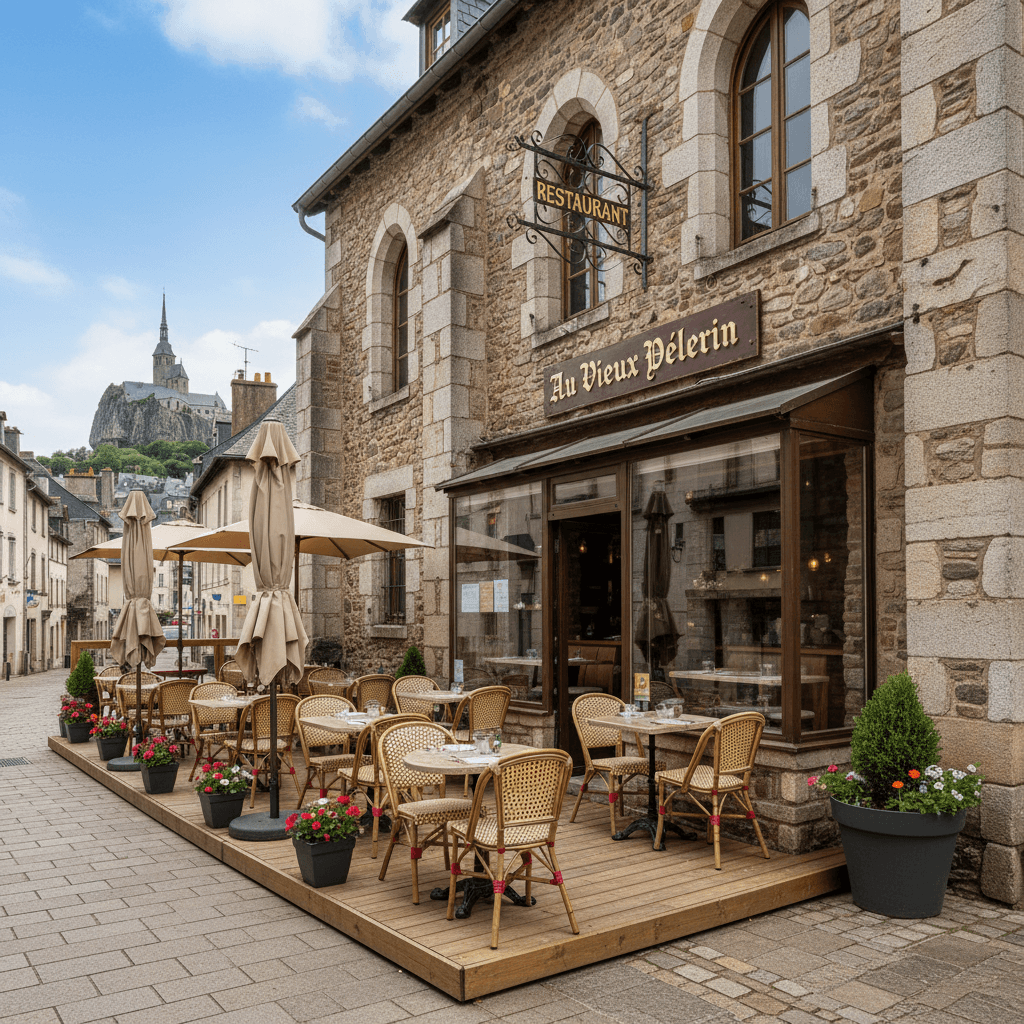 Restaurant 114m² à Le Puy-En-Velay : terrasse - licence IV - Image 1