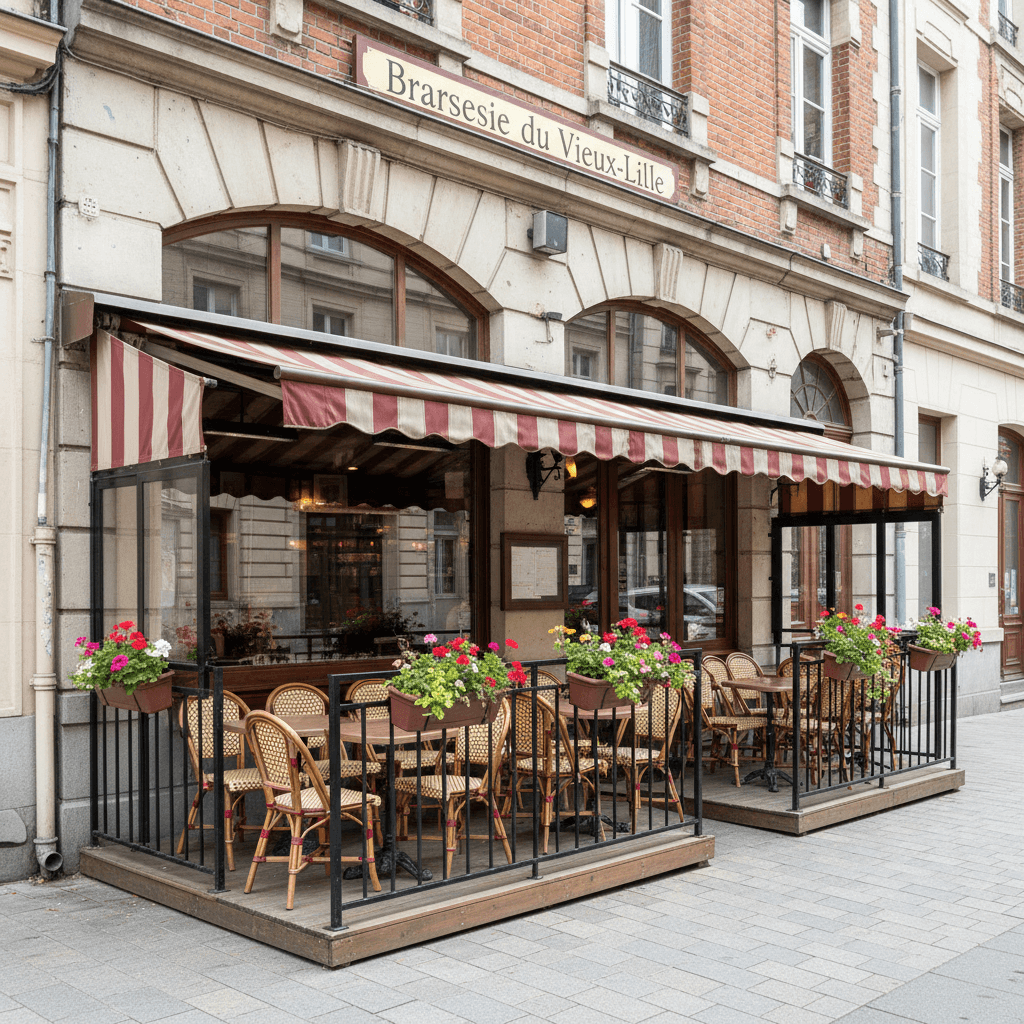 Bar-brasserie à Lille : terrasse - licence IV