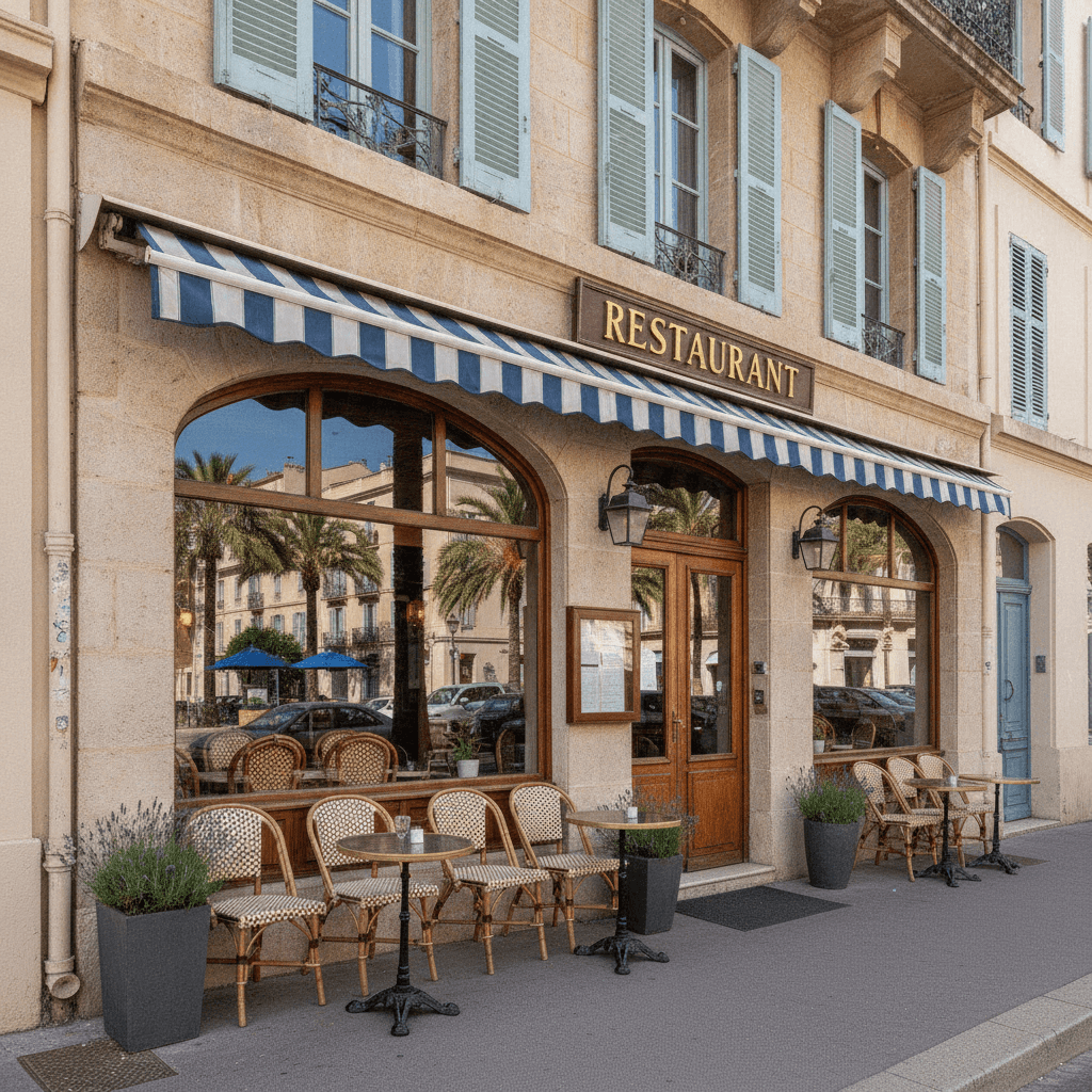 Restaurant 101m² à Marseille : terrasse - licence IV