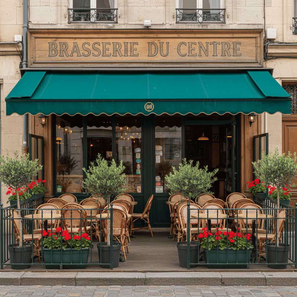 Bar-brasserie à Bourgoin-Jallieu : terrasse - Image 1