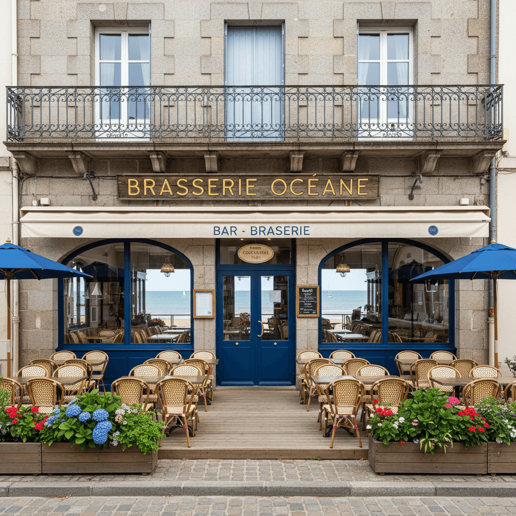 Bar-brasserie à Vannes : terrasse - licence IV - Image 1