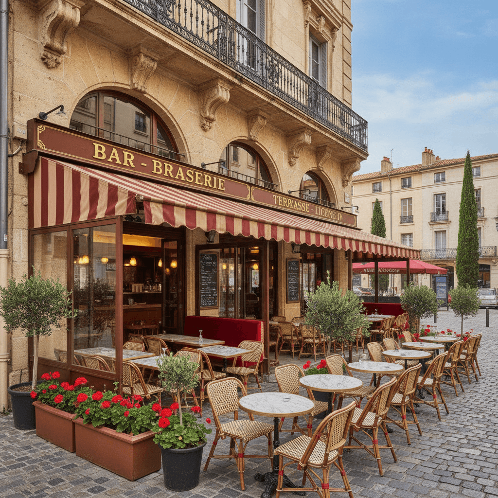 Bar-brasserie 200m² à Perpignan : terrasse - licence IV - Image 1