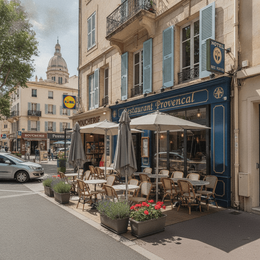 Restaurant 70m² à Marseille : terrasse - licence IV