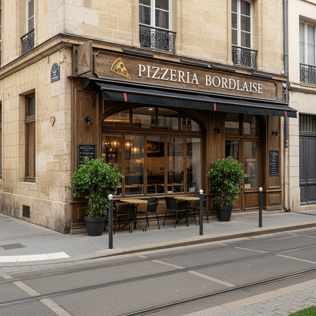 Fast-food 63m² à Bordeaux : terrasse - licence IV