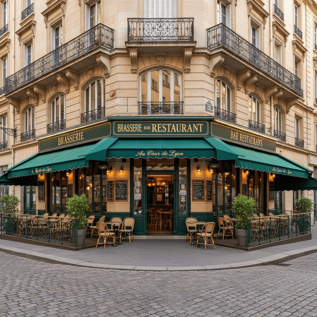 Bar-brasserie 155m² à Lyon : terrasse - licence IV