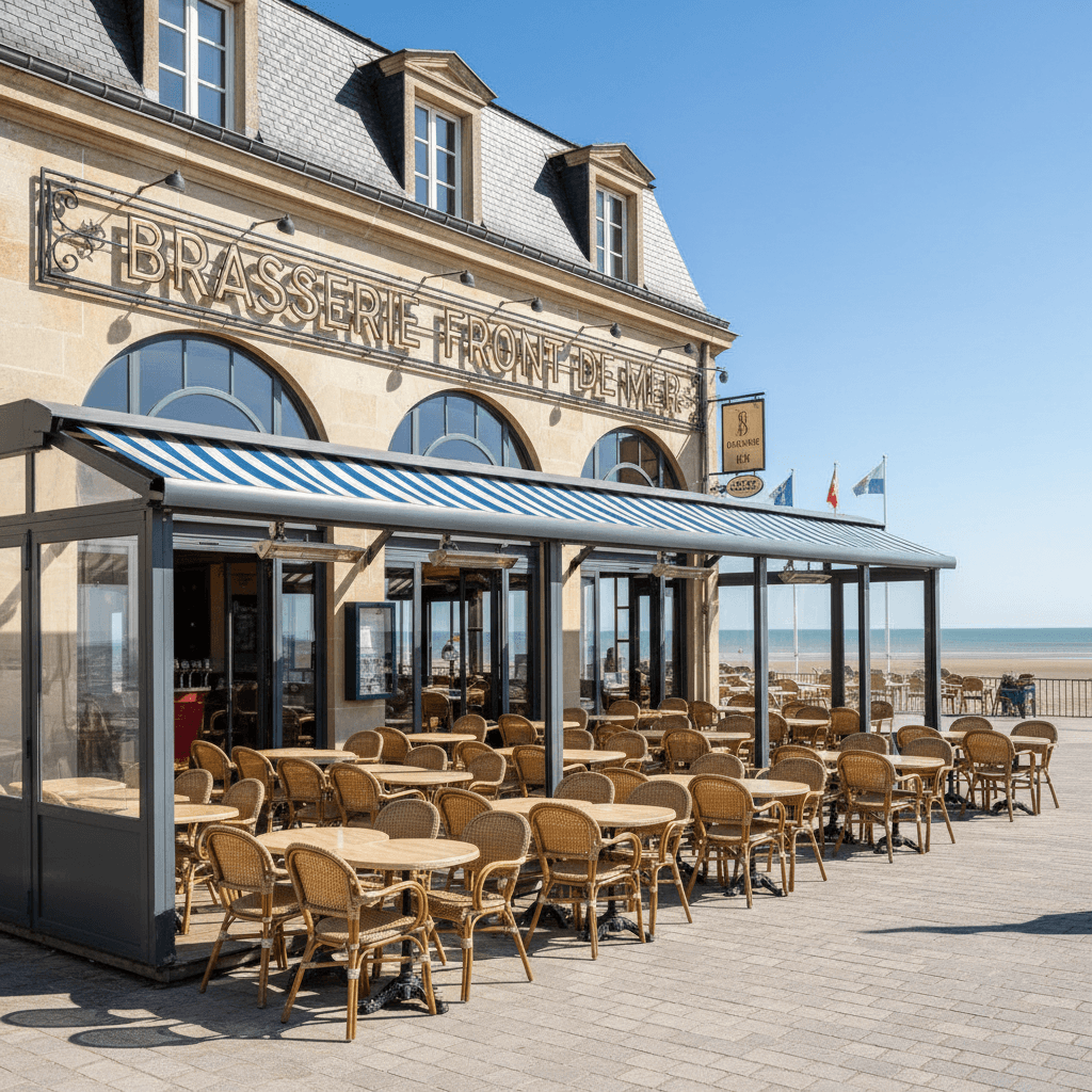 Bar-brasserie 140m² à Berck : terrasse - licence IV - Image 1