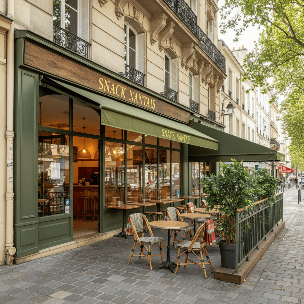 Snack 144m² à Nantes : terrasse