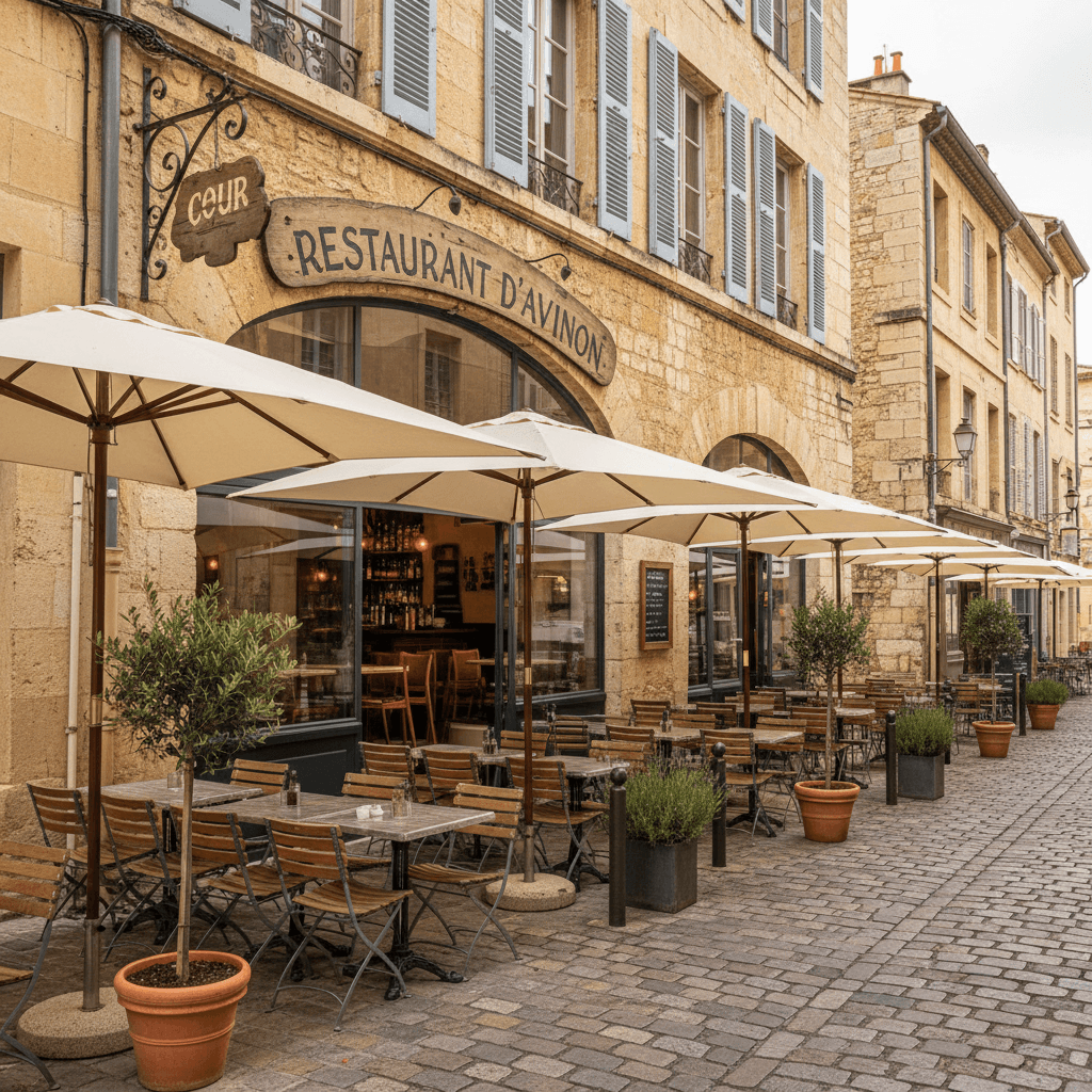 Restaurant à Avignon : terrasse - licence IV - Image 1