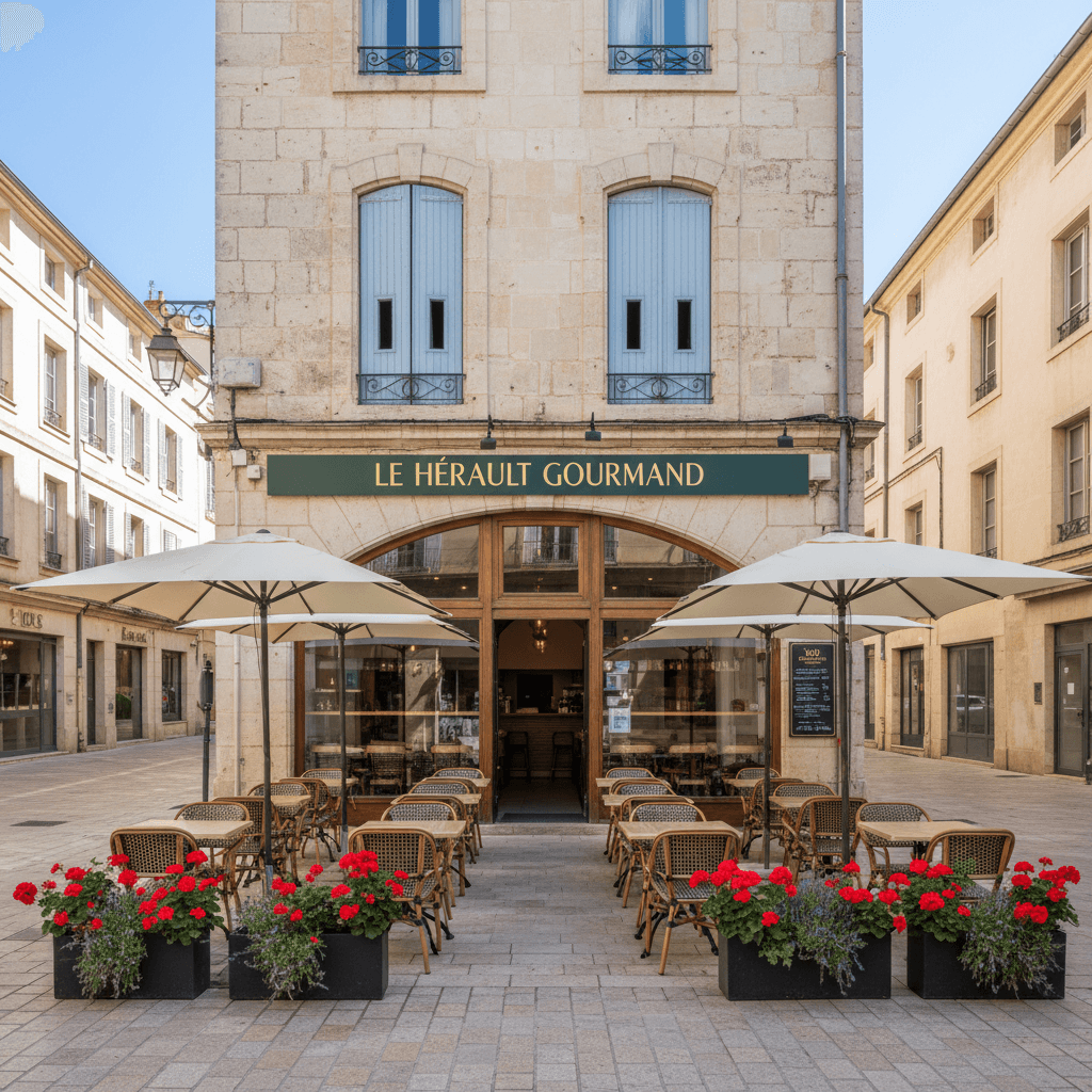 Fast-food 60m² à Montpellier : terrasse - licence IV