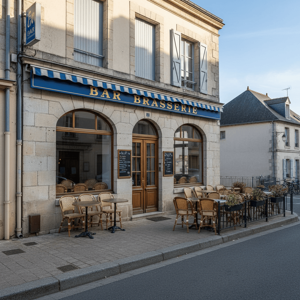 Bar-brasserie 650m² à Confolens : terrasse - licence IV - Image 1