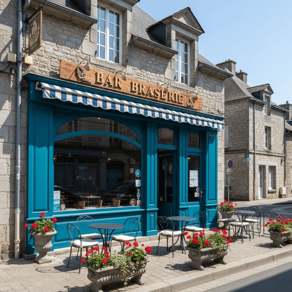 Bar-brasserie 80m² à Saint-Lô : terrasse - licence IV - Image 1