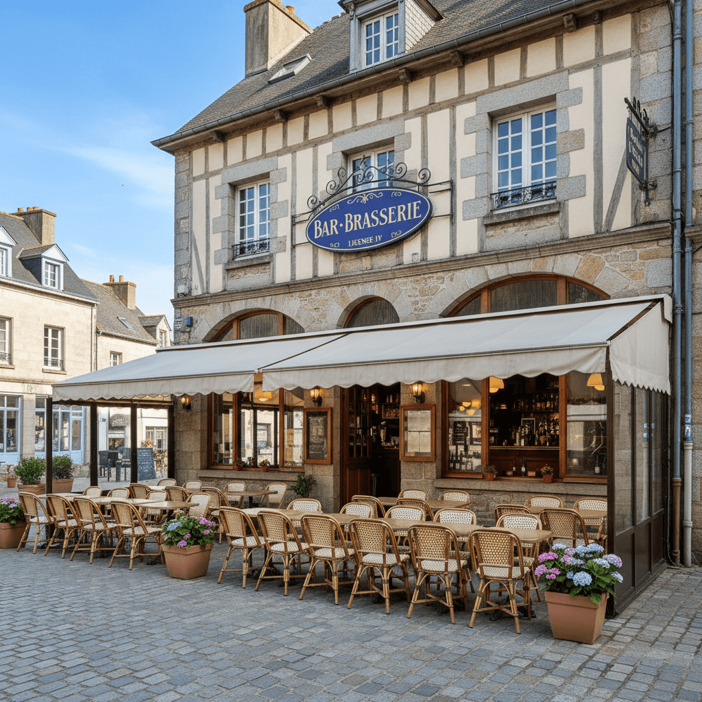 Bar-brasserie 200m² à Concarneau : terrasse - licence IV - Image 1