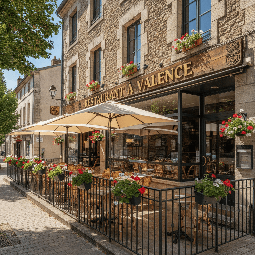 Restaurant à Valence : terrasse - licence IV - Image 1
