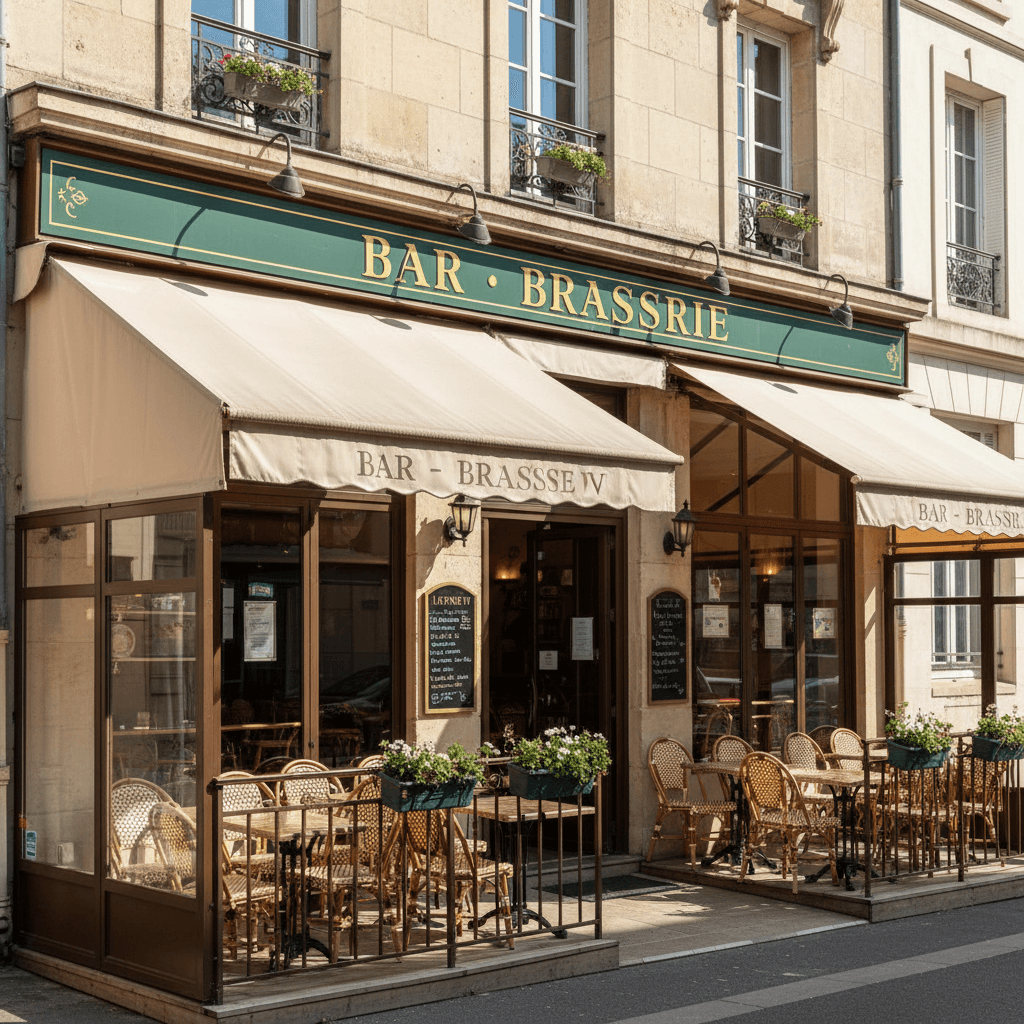 Bar-brasserie à Sainte-Adresse : terrasse - licence IV - Image 1