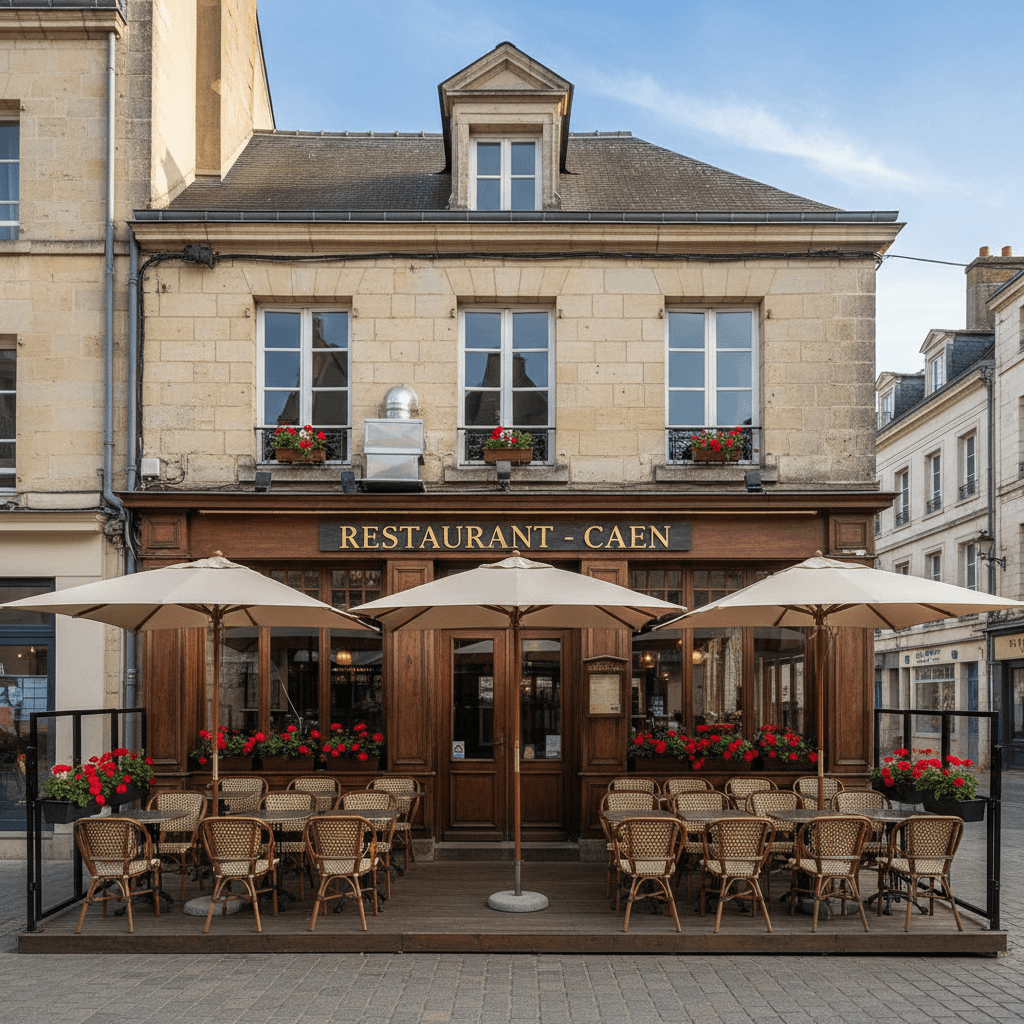 Restaurant à Caen : terrasse - extraction - Image 1