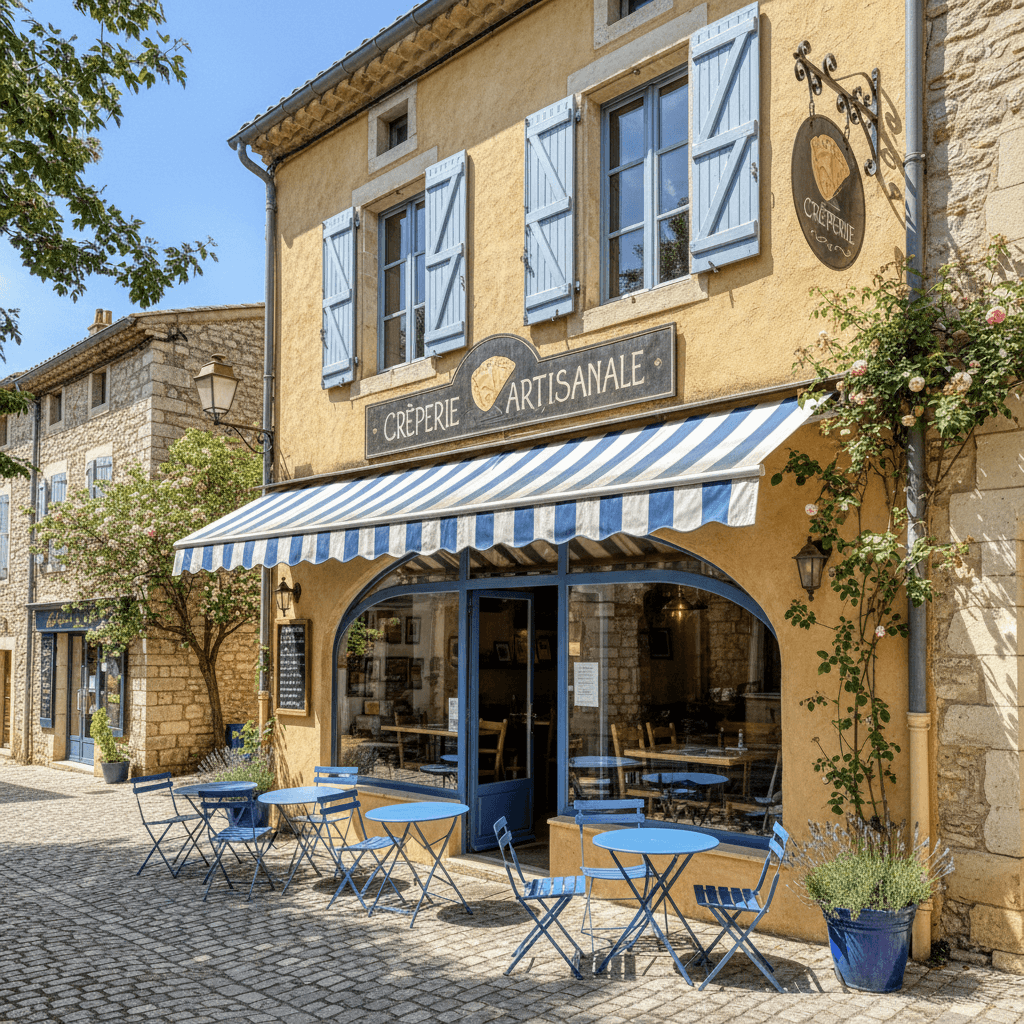 Restaurant à Forcalquier : terrasse - licence IV - Image 1