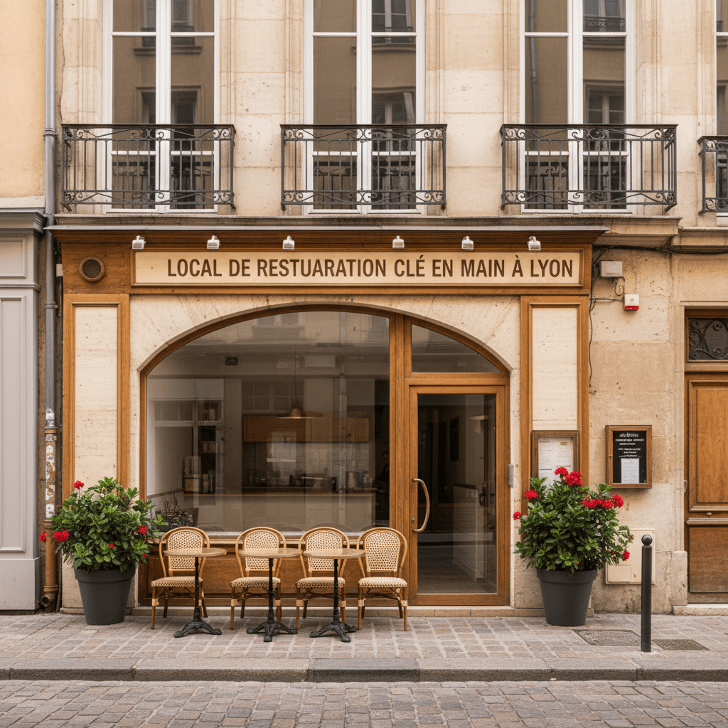 Restaurant 35m² à Lyon : terrasse
