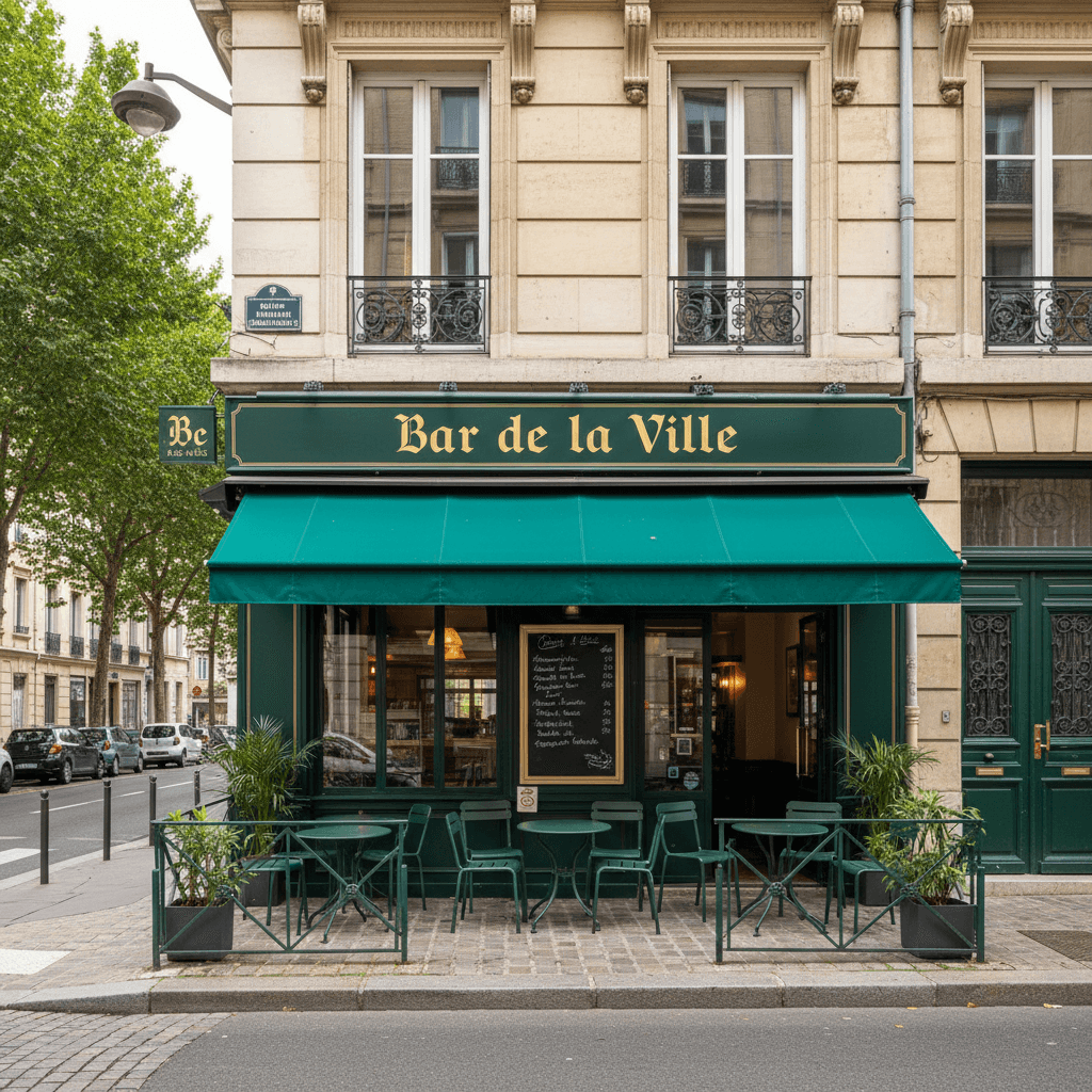 Bar-brasserie 72m² à Lyon : terrasse - licence IV